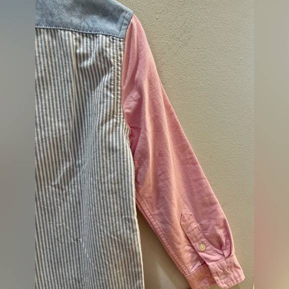 Polo by Ralph Lauren Striped Cotton Oxford Fun Shirt Boys Pastel Colour Size 5 - Picture 6 of 10